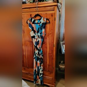 Multi-colored maxi dress